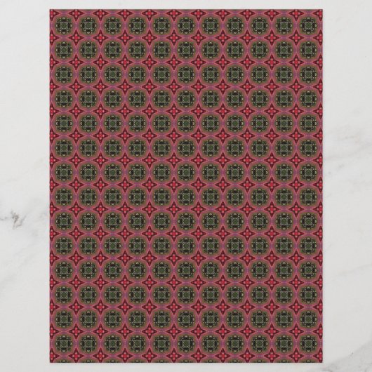Origami Papier Zwart Rood Hobby Art Flyer (Voorkant)