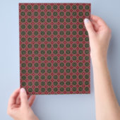 Origami Papier Zwart Rood Hobby Art Flyer (Hand)