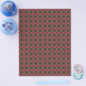 Origami Papier Zwart Rood Hobby Art Flyer (Enkel)