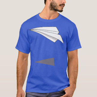 origami-papieren vliegtuig t-shirt