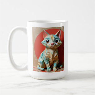 Origami-papierkat Koffiemok