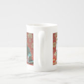 Origami-papierkat Porselein Kop (Achterkant)