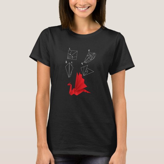 Origami Papiervouwkunst Meester T-shirt (Voorkant)