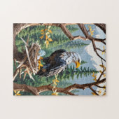 Origami Patriotic American Eagle Legpuzzel (Horizontaal)