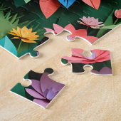 Origami-pauw Legpuzzel (Zijkant)