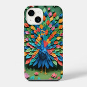 Origami Peacock iPhone Hoesje (Achterkant)