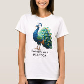 Origami Peacock T-shirt women's (Voorkant)