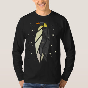 Origami Penguin Snowing T-shirt