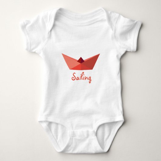 Origami Pet Saling Baby Bodysuit (Voorkant)
