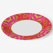 Origami Pink Gold Dinnerware Papieren Bordje (Gekanteld)