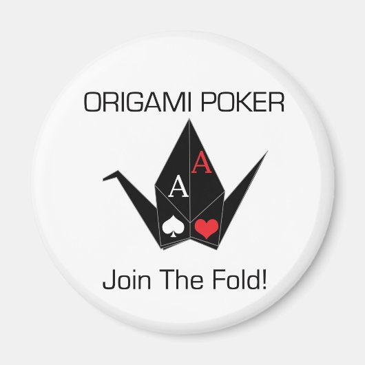 Origami Poker Kaart Protector/Magnet! Magneet (Voorkant)