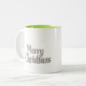 Origami Prettig Kerst Script Mok (Voorkant links)