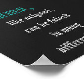 Origami quote mini poster (Hoek)