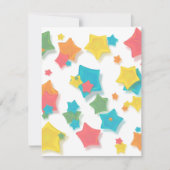 Origami Rainbow Stars Kaart (Voorkant)