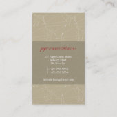 Origami Red Paper Crane Zen Japanse moderne kunst Visitekaartje (Achterkant)