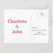 origami rode kranen bruiloft RSVP Uitnodiging Briefkaart (Achterkant)