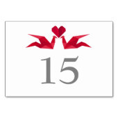 origami rode papieren kranen Weddenschappen Kaart (Voorkant)