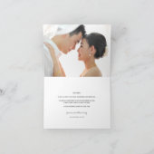 Origami rood papier kranen & takken foto bruiloft bedankkaart (Binnen)