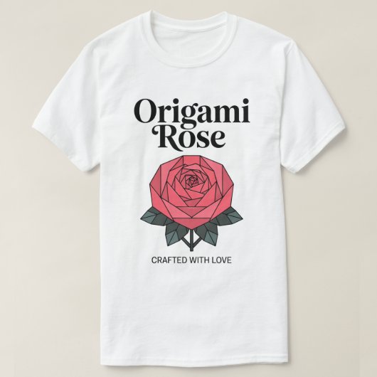 Origami Rose Tee T-shirt (Design voorkant)