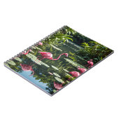 Origami Roze Flamingo Terug naar School Notitieboek (Linkerzijde)