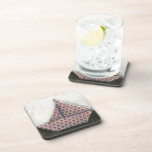 Origami Sailboat on Star Design Paper Drankjes Onderzetter (Rechterzijde)