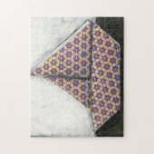 Origami Sailboat on Star Design Paper Legpuzzel (Verticaal)