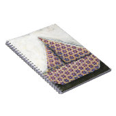 Origami Sailboat on Star Design Paper Notitieboek (Rechterzijde)