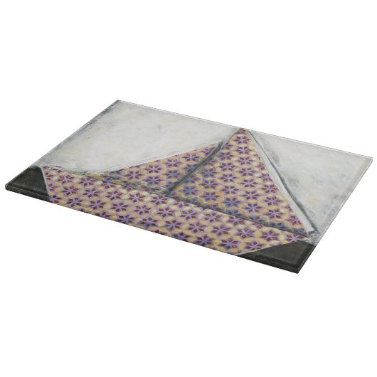 Origami Sailboat on Star Design Paper Snijplank (Hoek)