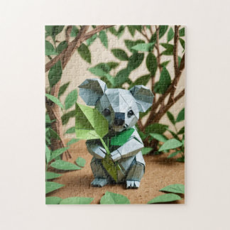 Origami Schattige Koala Legpuzzel