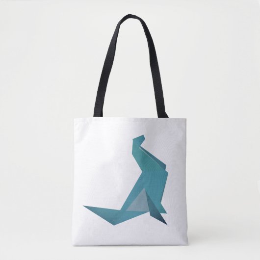 Origami Seal Summer All-Over-Print Canvas tas (Voorkant)