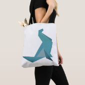 Origami Seal Summer All-Over-Print Canvas tas (Dichtbij)