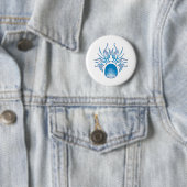 Origami Skull Ronde Button 5,7 Cm (In situ)