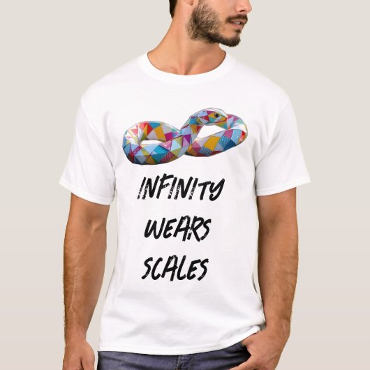 Origami Slang Oneindigheidssymbool T-shirt (Voorkant)