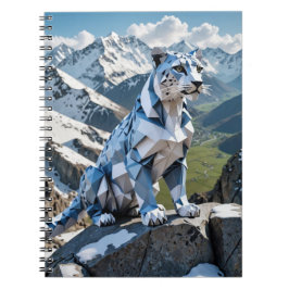 Origami Sneeuw Leapord Terug naar School Notitieboek