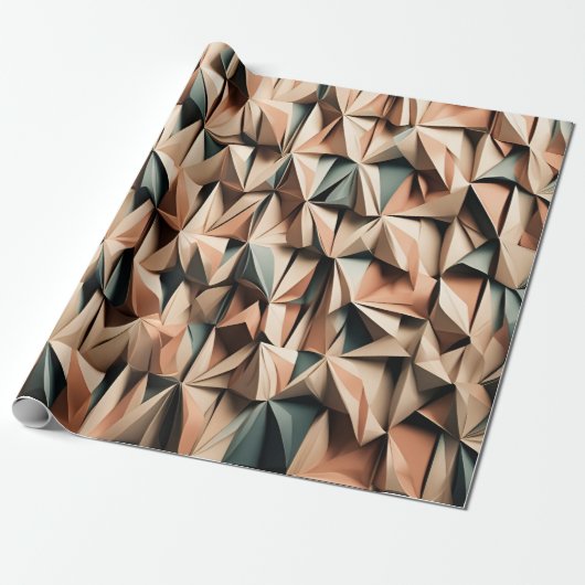 Origami Style Cadeaupapier (Uitgerold)