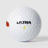 Origami Textuur Patroon Vos Golfballen (Logo)