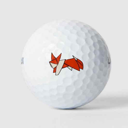 Origami Textuur Patroon Vos Golfballen (Voorkant)
