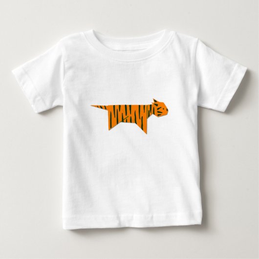 Origami Tiger baby T-shirt (Voorkant)