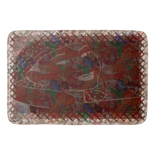 Origami Traditioneel Aziatisch Motief Badmat (Voorkant)