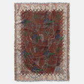 Origami Traditioneel Aziatisch Motief Deken (Voorkant Verticaal)