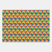 Origami Triangle - Abstract kleurrijk patroon Inpakpapier Vel (Voorkant 2)