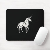 ORIGAMI UNICORN Mousepad Muismat (Met muis)