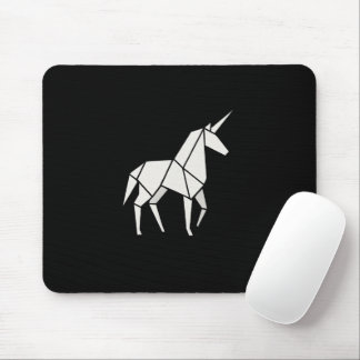 ORIGAMI UNICORN Mousepad Muismat