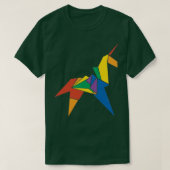 Origami Unicorn Replicant LGBT T-shirt (Design voorkant)