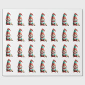 Origami vakantie Gnome Cadeaupapier (Vlak)