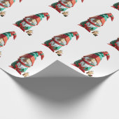 Origami vakantie Gnome Cadeaupapier (Hoek)