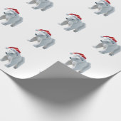 Origami vakantie polaire beren cadeaupapier (Hoek)