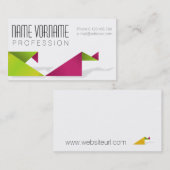 origami visitekaartje (Voorkant / Achterkant)