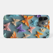 origami-vlinderpatroon Case-Mate iPhone case (Achterkant (horizontaal))