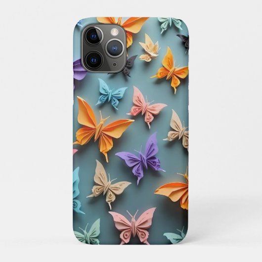 origami-vlinderpatroon Case-Mate iPhone case (Achterkant)